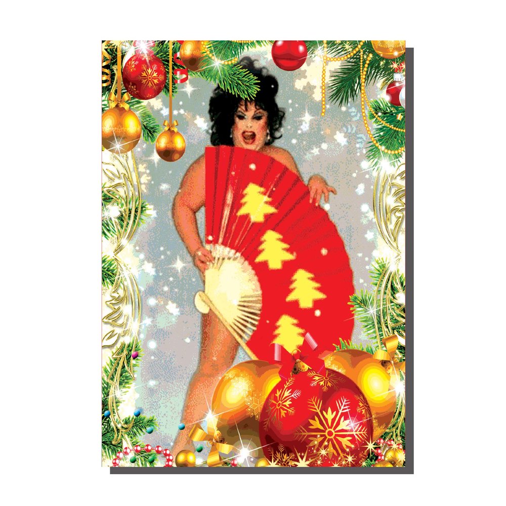 Divine Fan Girl Christmas Card