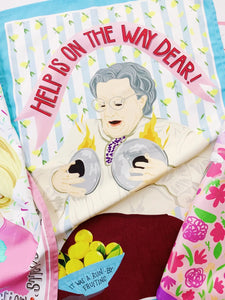 Mrs Doubtfire Inspired Tea Towel