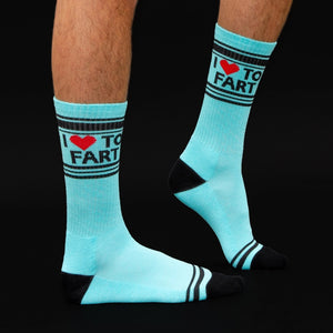 I Love To Fart Unisex Ribbed Socks