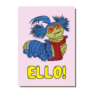 Ello Labyrinth Worm Greetings Card