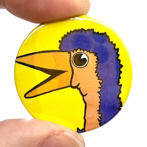 Emu Button Pin Badge