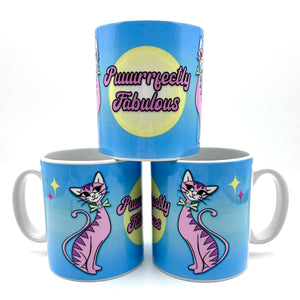 Kitsch Puuurrfectly Fabulous Cat Ceramic Mug