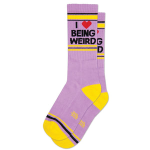 I Love Being Weird Unisex Ribbed Socks