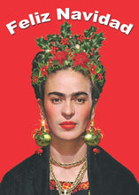 Load image into Gallery viewer, Frida Kahlo Feliz Navidad Christmas Card

