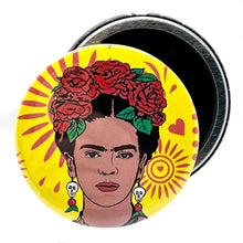 Load image into Gallery viewer, Frida Kahlo Inspired Pocket Hand Mirror
