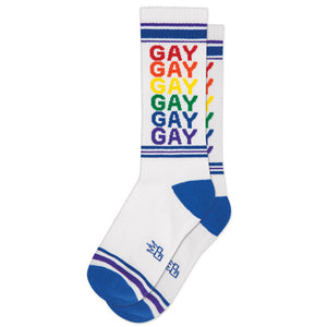 Gay Gay Gay Unisex Ribbed Gym Socks