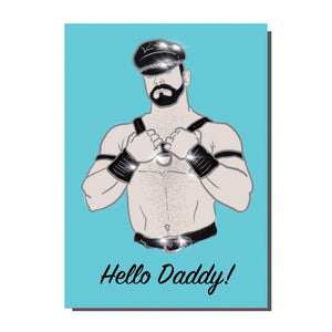 Hello Daddy Greetings Card