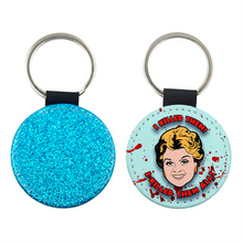 Load image into Gallery viewer, Jessica Fletcher I Killed Them All Glitter Keyring
