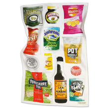 Load image into Gallery viewer, British Store Cupboard Tea Towel
