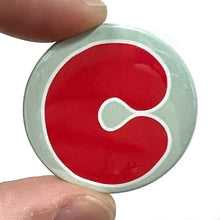 Load image into Gallery viewer, Letter C Button Pin Badge
