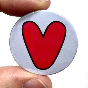 Letter V Button Pin Badge