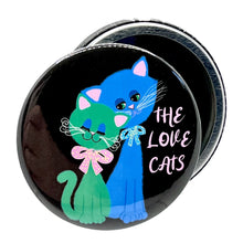 Load image into Gallery viewer, The Love Cats Kitsch Pocket Hand Mirror
