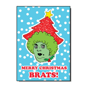 Grotbags Merry Christmas Brats! Christmas Card