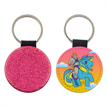Load image into Gallery viewer, My Little He-man Glitter Keyring
