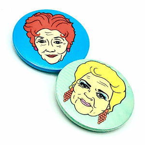 Pat And Dot Button Pin Badge Set