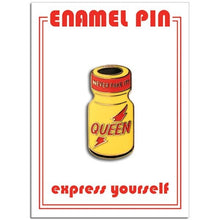 Load image into Gallery viewer, Never Fake It Queen Poppers Enamel Pin Badge
