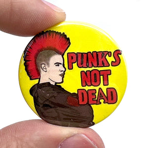 Punks Not Dead Button Pin Badge