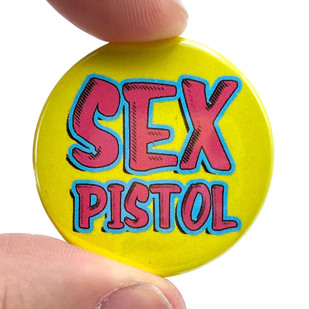 Sex Pistol Punk Inspired Button Pin Badge
