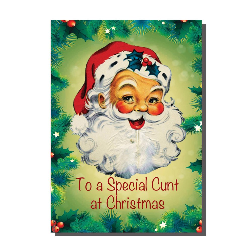 A Special Santa Rude Christmas Card