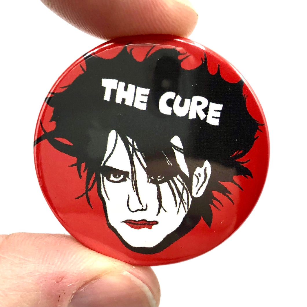 The Cure Button Pin Badge