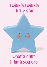 Load image into Gallery viewer, Twinkle Twinkle Little Star Rude Card
