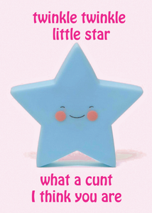 Twinkle Twinkle Little Star Rude Card