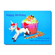 Load image into Gallery viewer, Unicorn Poo Birthday Card
