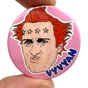 Vyvyan The Young Ones Punk Rock Button Pin Badge