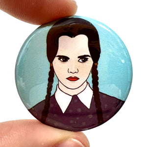 Wednesday Button Pin Badge