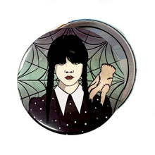 Load image into Gallery viewer, Wednesday Addams &amp; Thing inspired Pocket Hand Mirror
