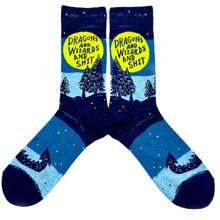 Load image into Gallery viewer, Dragons And Wizards And Shit Socks
