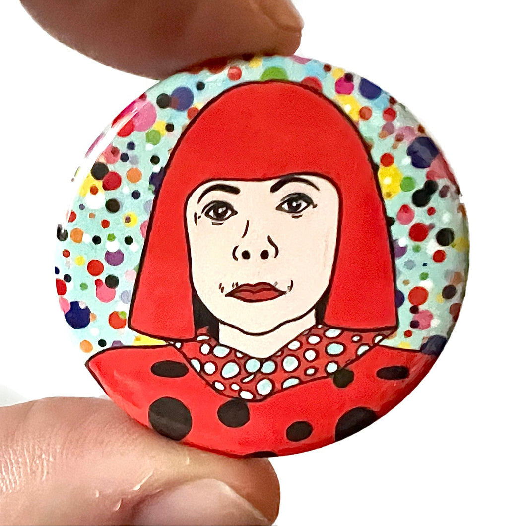 Yayoi Kusama Inspired Button Pin Badge