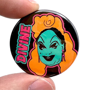Divine Zombie Button Pin Badge